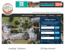 Tablet Screenshot of campusmaps.com